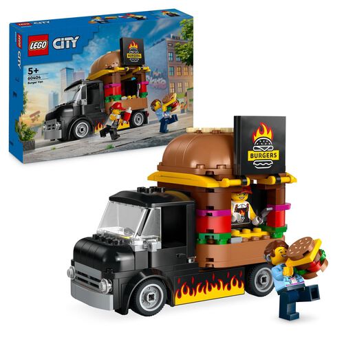 Lego City Burger Van Food Truck Vehicle Toy Set
