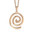 Newbridge Rose Goldplate Spiral Pendant