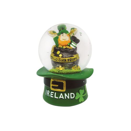 Souvenir Leprechaun Good Luck From Ireland Waterball 