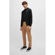 Boss Cotton sweater with embroidered logo Black