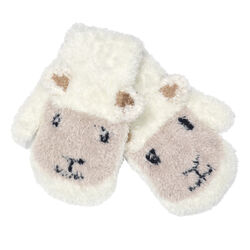 Patrick Francis Cream Baby Sheep Mittens