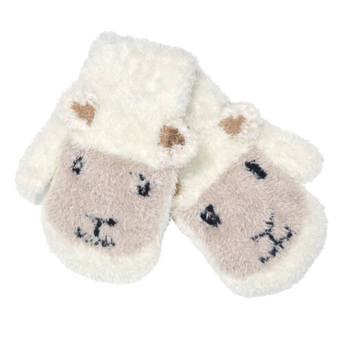Patrick Francis Cream Baby Sheep Mittens