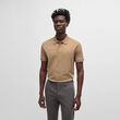 Boss Pallas Regular-fit polo shirt in cotton Beige