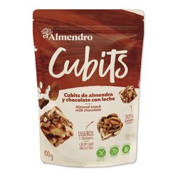  El Almendro Milk chocolate cubes with almonds 100g
