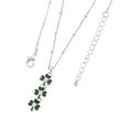 Trinity Green En Pearl Shamrock Pendant