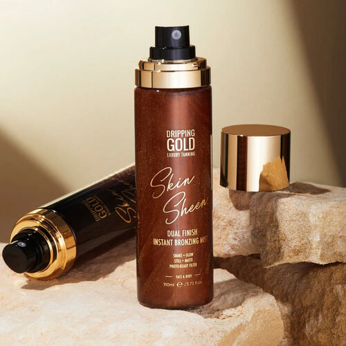 SOSU Cosmetics Dripping Gold Skin Sheen Dual Finish Instant Bronzing Mist