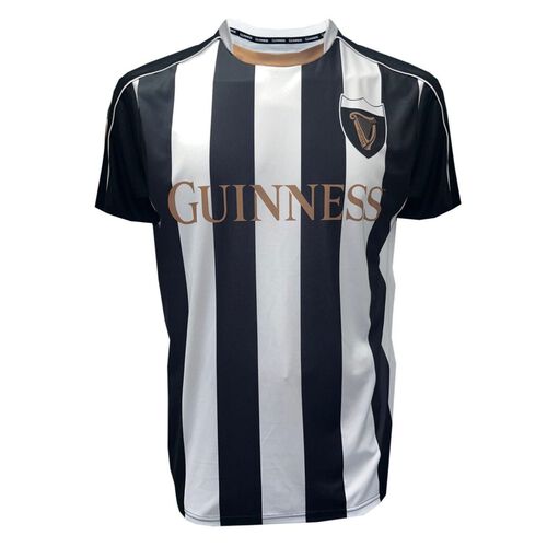 Guinness Black & White Striped Performance Top S