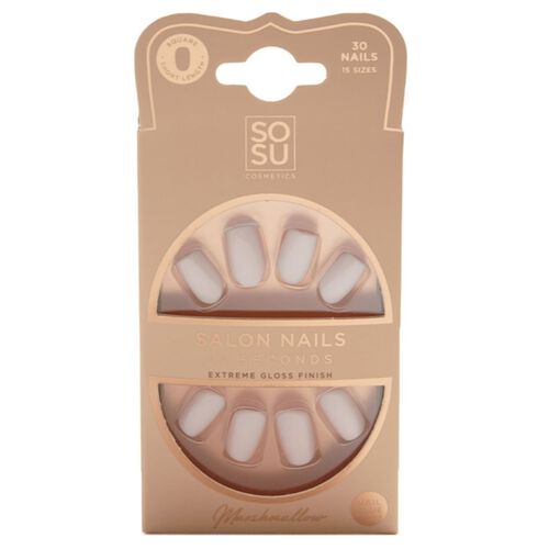 SOSU Cosmetics Marshmallow Short Square Nails