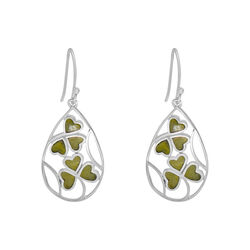 The Connemara Souvenir Inlaid Earrings 4cm x 2cm