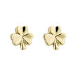 Irish Memories Small Shamrock Earrings Gold Plated