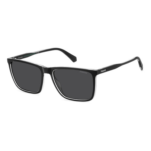 Polaroid PLD 4180/S Black Crystal Rectangular Sunglasses