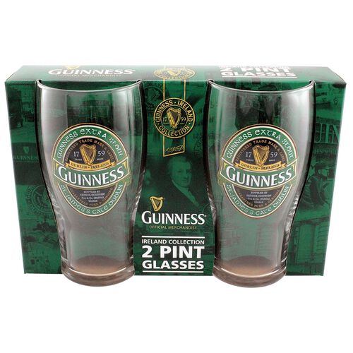 Guinness Ireland Pint Glass 2 Pack