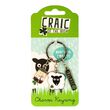 Irish Memories Sheep Charm Keyring