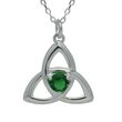 JMH Sterling Silver Trinity Knot Necklace