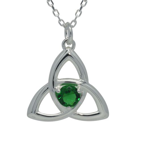 JMH Sterling Silver Trinity Knot Necklace