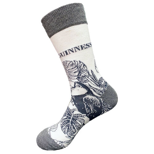 Guinness Cream & Grey Sock One Size