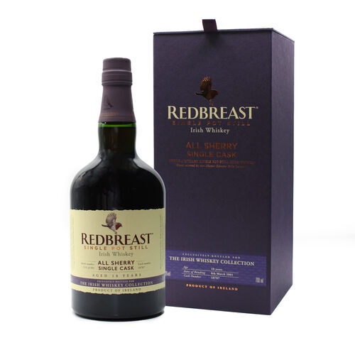 Redbreast 18 Year Old Single Pot Still  Irish Whiskey 70cl All Sherry Single Cask