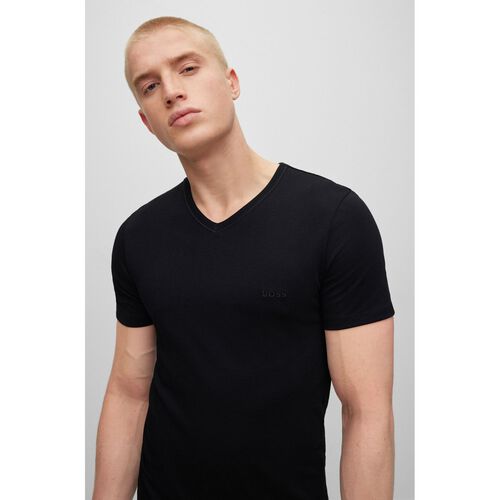 Boss Mens Underwear T-Shirt 3 Pack Black Classic Round Neck