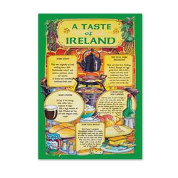 Souvenir Taste Of Ireland Tea Towel