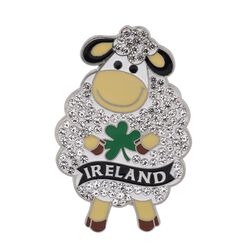 Souvenir Crystal Sheep Magnet