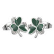 Trinity Surround Shamrock Earring