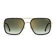 Carrera CARRERA 256/S Gold Black Rectangular Sunglasses