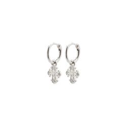  Dagmar Recycled Huggie Hoop Earrings Silver