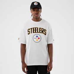 New Era Cap Pittsburgh Steelers NFL International Series Games White Oversized T-Shirt XS
