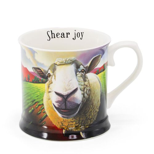 Eoin O'Connor Sheep & Owl 2 Piece Tankard Set