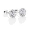 Newbridge Flower Earrings Clear Stones