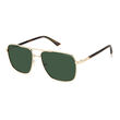 Polaroid PLD 4128/S/X Gold Rectangular Sunglasses