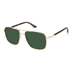 Polaroid PLD 4128/S/X Gold Rectangular Sunglasses