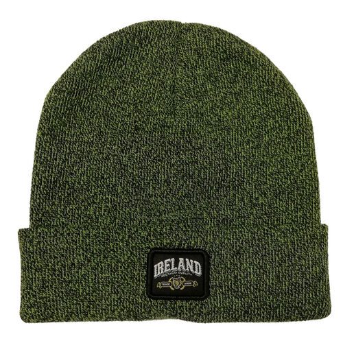 Traditional Craft Adults Moss Green Ireland Premium Ireland Badge Knitted Hat One Size