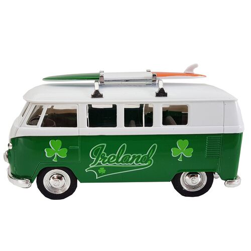 Souvenir Volkswagen Camper Van with Tricolour Surfboard Toy