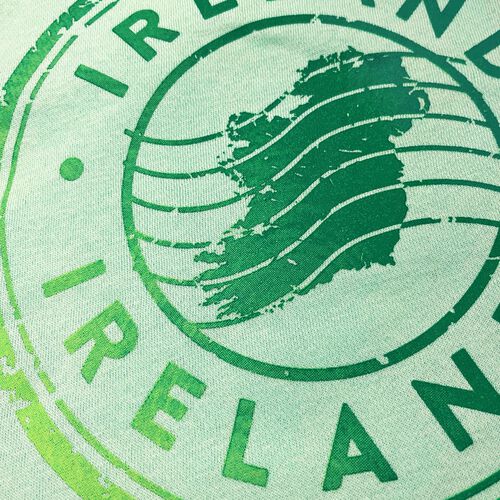 Irish Memories Ireland Stamp Ladies T-Shirt XS