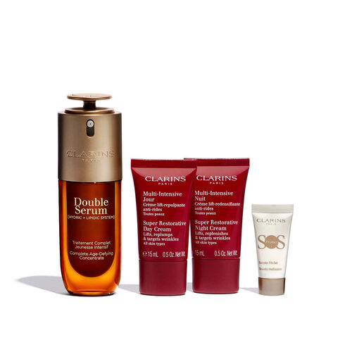 Clarins Double Serum & Super Restorative Routine