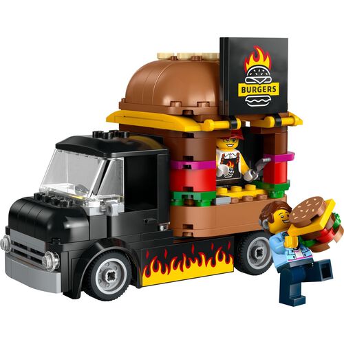 Lego City Burger Van Food Truck Vehicle Toy Set