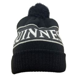 Guinness Black Charcoal Bobble Hat