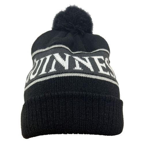 Guinness Black Charcoal Bobble Hat