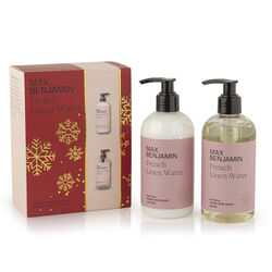 Max Benjamin French Linen Water Hand & Body wash & lotion gift set