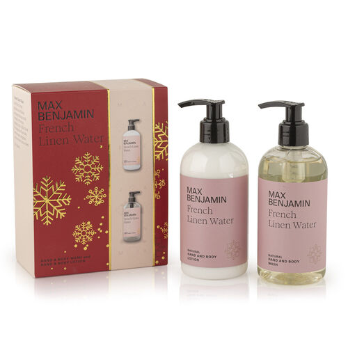 Max Benjamin French Linen Water Hand & Body wash & lotion gift set