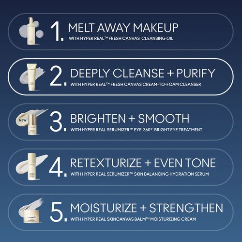MAC Hyper Real Fresh Canvas Cream-To-Foam Cleanser 30ml