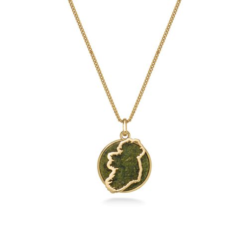 Trinity Marble Map Pendant Necklace