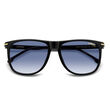 Carrera CARRERA 349/S Black Gold Rectangular Sunglasses