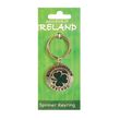 Souvenir Lucky Shamrock Spinning Keyring