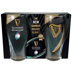 Guinness Six Nations Pint Glass 2 Pack