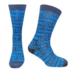 Guinness Chunky Letter Navy Socks