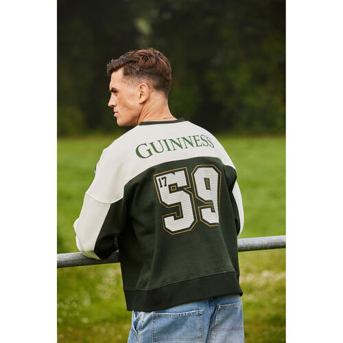 Guinness Green & Cream Crewneck XS