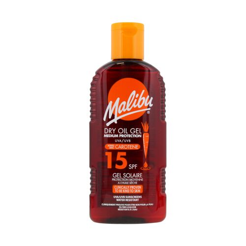 Malibu Sun Dry Oil Gel with Beta Carotene SPF15 200ml
