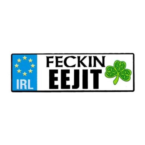 Souvenir Feckin Eegit Emb Metal Magnet